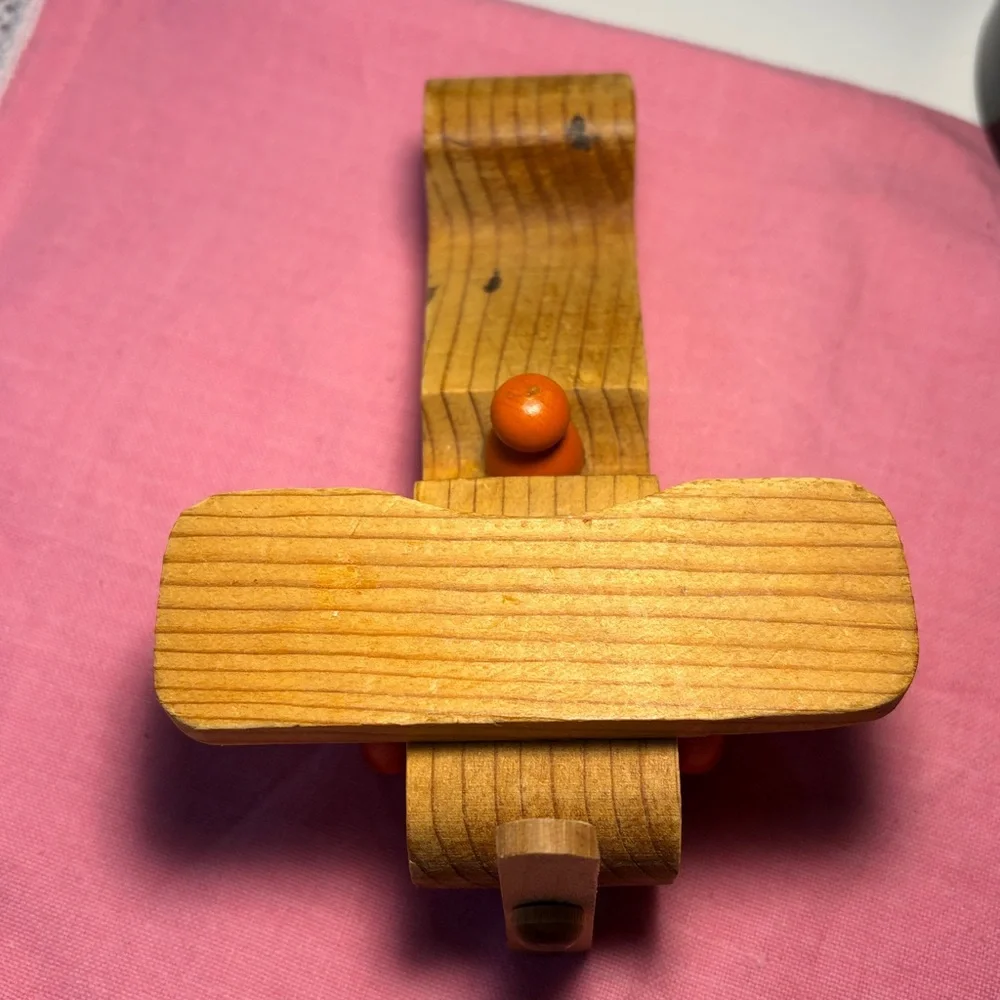 Vintage 1984 Creative Wood Design Airplane Toy Plane